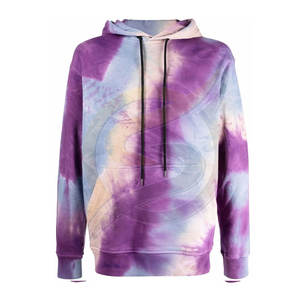 เสื้อฮู้ดผ้าฟลีซสำหรับผู้ชายเสื้อฮู้ดมัดย้อมใช้ได้ทั้งชายและหญิง - Product Image 5