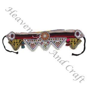 Old Banjara Real Vintage Handmade Beaded <b>Belts</b> BB016A-Traditional Waist <b>Belt</b> <b>for</b> Belly Dance Kuchi Tribal Afghani Styles - Product Image 5