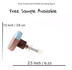 Boutons ronds modernes en bois de résine corne d'os tricolore tiroir armoire poignée cuisine chambre salle de bain salon utilisation garde-robe - Product Image 3