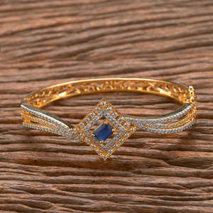 ขายส่งเพชรอเมริกันแฮนด์เมดประดิษฐ์ Kada คลาสสิกพร้อมการชุบสองโทน - Product Image 2