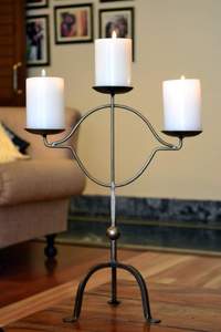 Porte-bougie en métal au design impressionnant pour la maison, couleur noire, Design moderne, lanternes et bocaux - Product Image 4