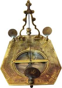 Laiton antique nautique cadran solaire maritime boussole fait à la main en métal poli artisanat finition Vintage survie voyageur cadeau - Product Image 2