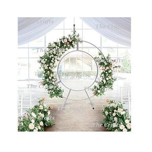 Toile de fond de couleur blanche en fer avec toile de fond en forme d'hexagone de qualité exclusive pour la fête de mariage et les événements - Product Image 3