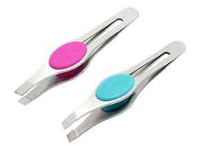 แหนบถอนคิ้วขนาดเล็กดีไซน์คลาสสิกพรีเมียมอุปกรณ์ความงามทำจากสเตนเลสสตีลความแม่นยำสำหรับขนบนใบหน้าและการเดินทาง - Product Image 3