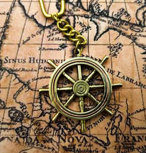 Miniature <b>Ship</b> <b>Wheel</b> Brass Keychain | Brass Collectibles Keychains Quality Best Nautical <b>Ship</b> <b>Wheel</b> Handmade Decor - Product Image 1