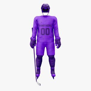 Conjunto de Jersey y uniforme de hockey sobre hielo por sublimación personalizado de sarga de aparejos OEM diseñado a medida para la práctica del equipo de hockey sobre hielo - Product Image 2