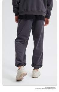 Pantalon <span class=keywords><strong>de</strong></span> survêtement thermique actif unisexe en molleton chaud d'hiver pour <span class=keywords><strong>homme</strong></span>, poids lourd 360GSM, coupe-vent, haute élasticité - Product Image 4