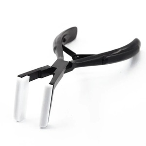 1 Pinza de Acero Inoxidable Negra de 7 Pulgadas para Extensiones de Cabello con Cinta Adhesiva, Herramienta para Sellado de Cinta, Herramientas para Extensiones de Cabello de Queratina - Product Image 3