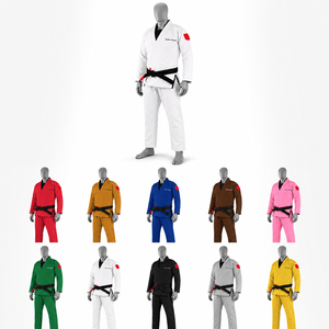 Traje de BJJ de Algodón Premium con Costuras Reforzadas, Gi Tradicional de Artes Marciales, Secado Rápido Frontal, Transpirable, Duradero, Avanzado, 240g - Product Image 6