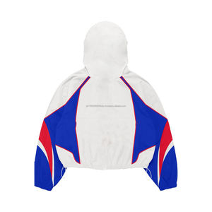 Trajes de chándal de nailon con cremallera para entrenamiento, tallas grandes, estilo urbano, cortavientos de poliéster para primavera, chándal de temporada. - Product Image 4