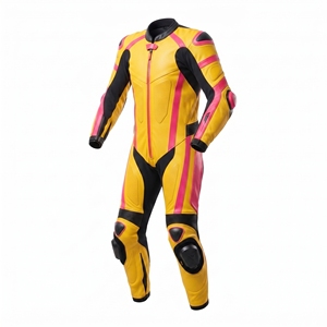 Custom Leather Racing Suit Full Zip <b>Motorcycle</b> <b>Jacket</b> and Pants Combined Motocross Racing Wear - Product Image 1