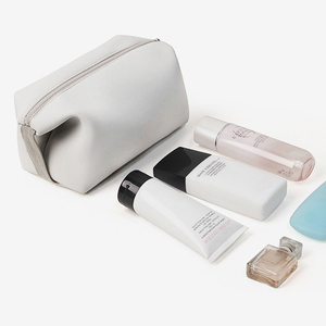 Custom Eco-Friendly Neoprene Zipper Soft Handle Lightweight Makeup Pouch Organizer <b>Waterproof</b> Large Capacity Cosmetic <b>Bag</b> - Product Image 4