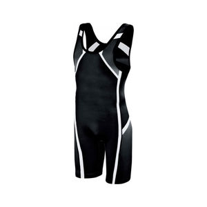 Combinaison de lutte unisexe de qualité supérieure, extensible, respirante, en spandex/polyester, 220g, taille adulte, prix raisonnable - Product Image 2