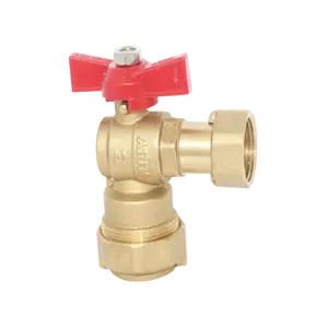 High quality Brass Angle Valve with butterfly handle PN 16 used for water industry