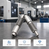 Part-part transmisi presisi baja tahan karat, roda gigi spur, worm gear, hasil mesin CNC, rendah kebisingan, dengan teknik Wire EDM dan Broaching, Custom OEM