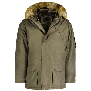 Chaqueta Parka de Invierno con Capucha y Logotipo Personalizado para Hombre - Chaqueta Impermeable para Exteriores con Logotipo en la Parte Delantera - Product Image 6