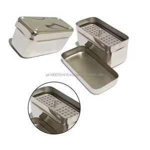 Caja de Esterilización Dental PRF de Acero Inoxidable para Instrumentos Quirúrgicos Manuales, con Cubierta, Aprobada por CE e ISO, Duradera - Product Image 1