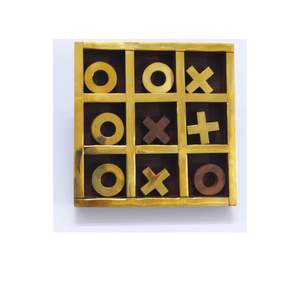 Jeu de société de luxe en bois Tic Tac Toe pour enfants, adultes et famille, jeu de stratégie classique pour le cerveau, jouet d'intérieur - Product Image 6