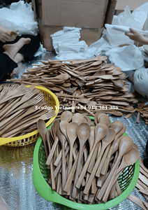 ชุดช้อนส้อมไม้ไผ่ย่อยสลายได้เป็นมิตรกับสิ่งแวดล้อมโดย Eco2go เวียดนาม-ของขวัญธุรกิจสำหรับการเดินทางและใช้ในบ้านพร้อมบรรจุภัณฑ์ถุงผ้า - Product Image 2