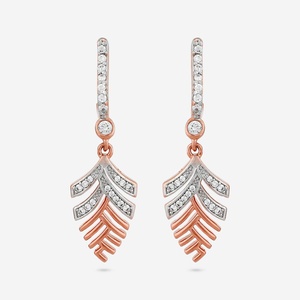 Pendientes de Pluma con Circonita para Fiesta 187646 Aleación de Zinc - Product Image 5