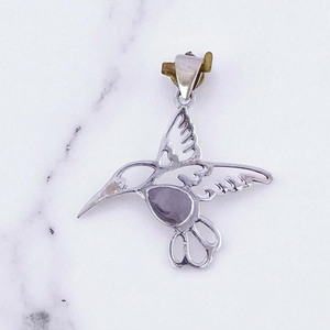 จี้เงินแท้ทำด้วยมือพร้อมจี้อัญมณีเครื่องประดับสำหรับผู้หญิง - Product Image 3