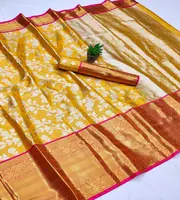 อัตราขายส่งอินเดียพร้อมที่จะสวมใส่ผ้าไหมสารี/ส่าหรีจากอินเดีย Kanchipuram
