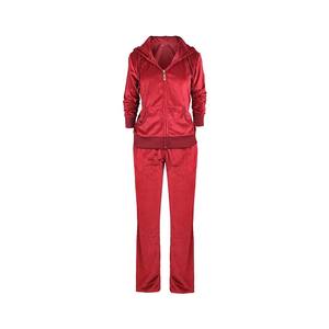 Survêtements lourds coupe ajustée pour femmes avec impression de logo personnalisé vêtements d'hiver de qualité supérieure survêtements en velours - Product Image 1