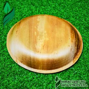 Plato de hoja de areca natural 10 "redondo ecológico desechable - Product Image 4