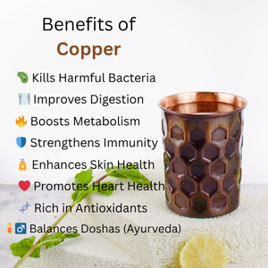 Custom Size Shiny Polished Pure Copper Drinking <b>Glass</b> <b>Tumbler</b> Etching Design Health Conscious Benefits for Parties by Oretrove - Product Image 6