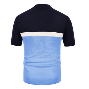 100% coton hommes pour polos motif solide tissu tricoté grande taille prix de gros - Product Image 2