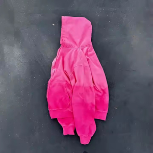 Sudaderas Personalizadas para Hombre con Lavado Ácido, Cierre Completo, Estilo Desgastado, Lavado a la Piedra, Sudaderas Extra Grandes para Hombre - Product Image 4