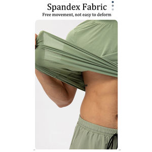 Shorts hommes s Fitness 2025 Offre Spéciale col rond sport hommes T-shirt respirant Fitness à manches courtes coupe ample été t-shirt - Product Image 4