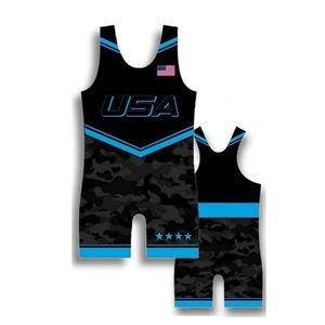 Sublimación personalizada Wrestling Singlets Hombres y niñas Wrestling Singlet Body Wear 2025-2026 - Product Image 3