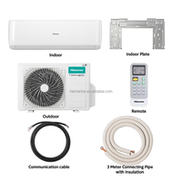 AC Split Inverter DC Hi Sens 12000 BTU R32 Pendingin Pemanas AC Dinding Grosir Indoor+Outdoor