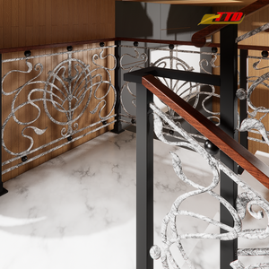 Rails d'escalier en fer élégants avec design simple Pièces d'escalier de haute qualité du fournisseur de confiance du Vietnam pour les intérieurs modernes et classiques - Product Image 5