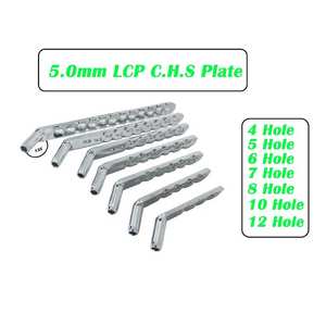 Fixation osseuse orthopédique manuelle autoclavable en acier inoxydable de qualité chirurgicale pour animaux, 5,0 mm pour plaque CHS, lot de 7 pièces - Product Image 2