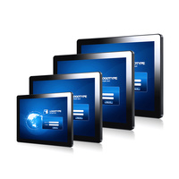 IP65 Wasserdichter 8 15 21,5 Zoll LCD Flachbildschirm HMI Resistiver/Kapazitiver Touchscreen Industriemonitor für CNC/Kiosk/KDS