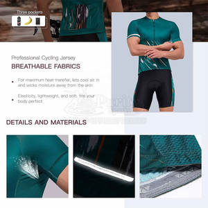 2025 ensembles d'uniformes de cyclisme d'équipe respirant léger de haute qualité 100% Polyester - Product Image 3