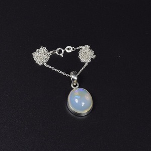 925 pendentif en argent Sterling opale de feu pierre précieuse fait à la main cadeau de mariage parfait pour l'amour avec 925 timbre pendentif bijoux - Product Image 3