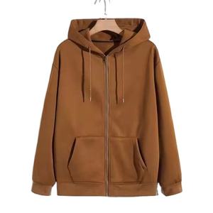 Pull à capuche unisexe 100% en coton de haute qualité teint en couleur unie broderie personnalisée imprimé polaire surdimensionné épaules tombantes ODM automne - Product Image 1