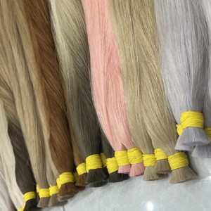 Venta al por mayor de lujo ruso eslavo vietnamita Remy Extensiones de cabello humano de lujo de alta calidad Grandes tonos listos - Product Image 2