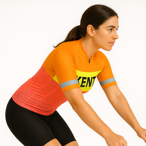 เสื้อปั่นจักรยานแบบมีซิปเสื้อปั่นจักรยานทำจากโพลีเอสเตอร์ระบายอากาศได้น้ำหนักเบา - Product Image 4