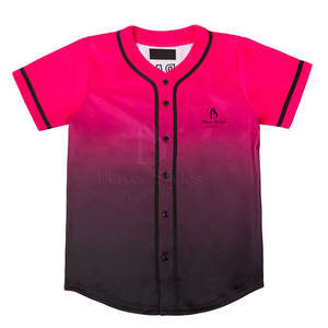 2024 haute qualité Polyester Baseball Softball maillots respirant à manches courtes vêtements de sport joueur Style plaine équipe en gros - Product Image 1