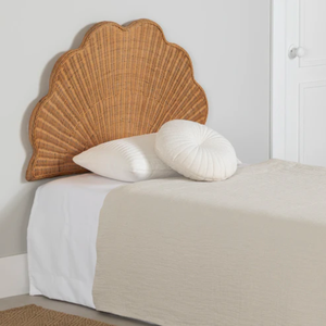 หัวเตียงหวายติดผนังแบบเชลล์สไตล์วินเทจธรรมชาติเป็นมิตรกับสิ่งแวดล้อมทำด้วยมือจากเวียดนาม - Product Image 4