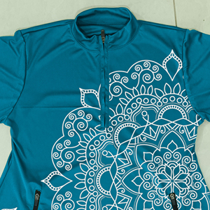 เซ็ตอุสลิมคริสตัลชุดว่ายน้ำมุสลิม2ชิ้นสำหรับผู้หญิงชุดว่ายน้ำอิสลามปกปิดเต็มรูปแบบสีทึบตัดด้านหน้าโลโก้สแปนเด็กซ์/ ไนลอน - Product Image 4