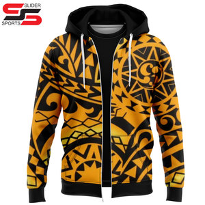 Polyester vente en gros Sublimation fermeture éclair sweats à capuche imprimer hommes et femmes sweats à capuche coton une pièce manches complètes à capuche pour homme - Product Image 5