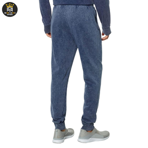 Manufacturer Made Custom Logo Acid Wash <b>Jogger</b> Long Drawstring Cotton and <b>Polyester</b> Breathable Acid Washed <b>Jogger</b> - Product Image 3