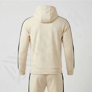 Conjunto Deportivo Informal de 2 Piezas para Hombre, Sudadera con Capucha y Pantalones, Cierre Completo, Cálido, Transpirable, 100% Algodón, Ropa Deportiva de Invierno - Product Image 4