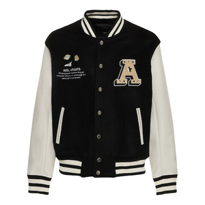 Chaqueta Varsity para Hombre, de Alta Calidad, Algodón/Lana, Mangas Largas, Transpirable, de Secado Rápido, Estilo Urbano, para Invierno - Product Image 1