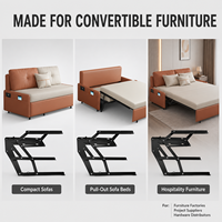 Mécanisme de lit gigogne robuste en acier réglable pour canapé-lit, quincaillerie d'extension pour pièces de mobilier d'hôtellerie